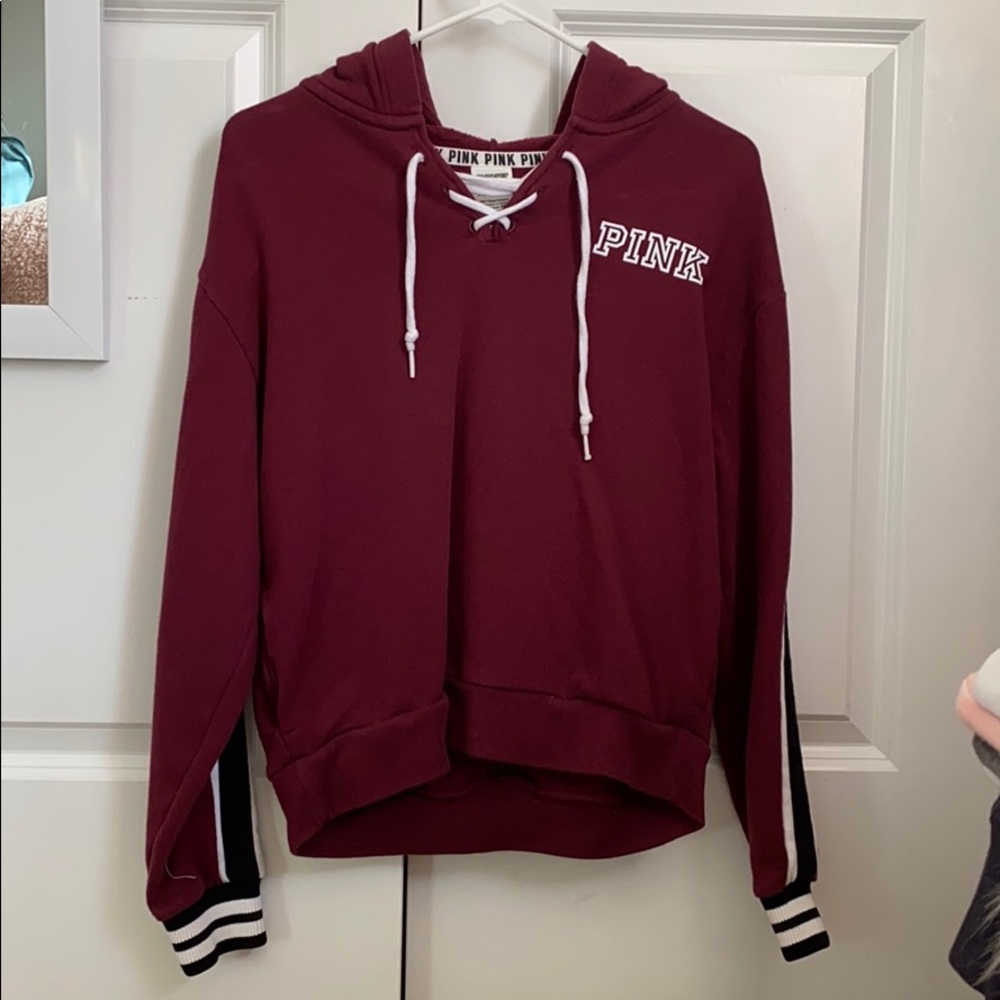 victoria secrets pink hoodie
